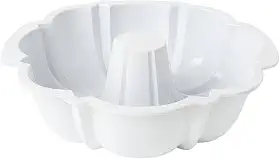 Forma Pudim Pudinzeira 1,8LT Vai ao Microondas Resistente (Branco)