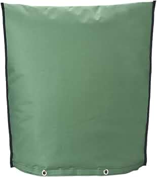 Outdoor Backflow Preventer Insulation Cover，Insulated Pouch for Winter Pipe Freeze Protection Sprinkler Valves in Snow or Sun Exposure, Waterproof Sprinkler Valve System Cover (16"W x 20"H, Green)