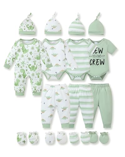 Image of NZRVAWS Preemie Newborn Gender Neutral Baby Clothes Baby Boy Girl Clothes Infant Layette Essential Set 19 Pieces 0-18 Month