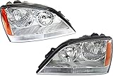Garage-Pro Driver and Passenger Side Headlight for Kia Sorento EX LX 2005-2006 Halogen With bulb(s) For Models Without Sport Package Replaces# 921013E041 921023E041