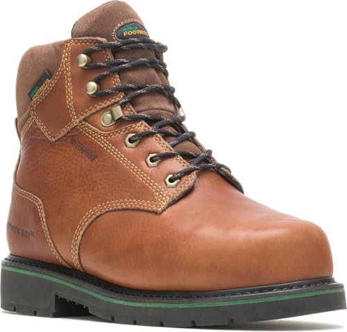 HyTest FootRests Brown Electrical Hazard, Composite Toe, Internal Met Guard, Waterproof Men's 6 Inch Work Boot (10.0 EEE)
