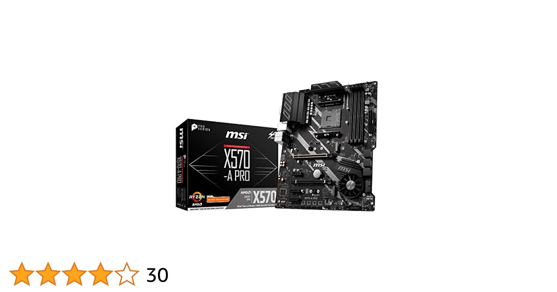 MSI X570-A PRO ATX Motherboard [AMD X570 Chipset] MB4783