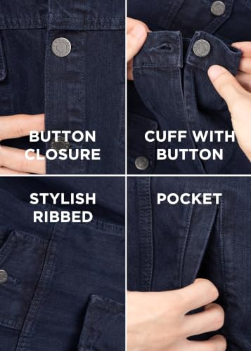 Image of X RAY Boys & Kids Denim Jean Jacket, 100% Cotton & Cotton Flex Washed Fall Outerwear Trucker Casual Jacket for Boys