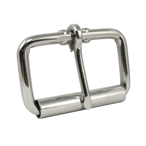 Springfield Leather Company SLC Roller Buckle, Nickel Plate, 2
