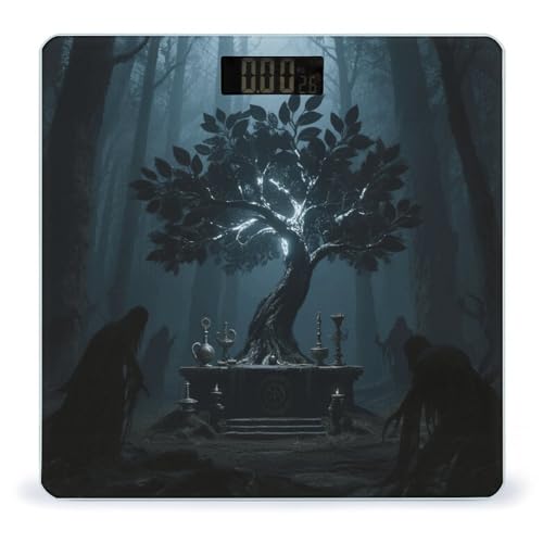 Báscula digital de baño con pantalla LCD de vidrio templado