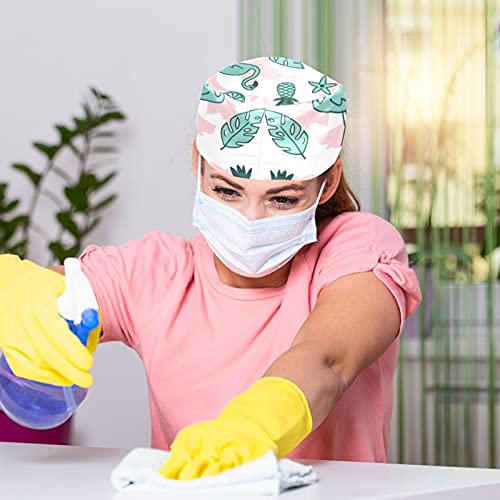 Gorra de trabajo con botón unisex ajustable con lazo elástica amarilla 5