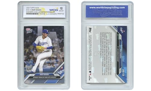 2025 Topps Now ROKI Sasaki Rookie Card #OS-13 Dodgers Sign Fastball Japan Pitcher- Graded GEM-Mint 10