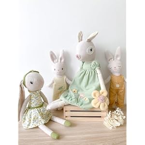 Monamidaisythebunnystuffedanimaldoll13rabbitplushanimaldolluseastoyorroomdecorgreateasterforkidsofallages Urban Country Home Decor Mon ami daisy the bunny stuffed animal doll13 rabbit plush animal doll use as toy or room decor great easter for kids of all ages urban country home decor