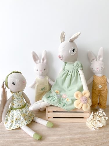 Monamidaisythebunnystuffedanimaldoll13rabbitplushanimaldolluseastoyorroomdecorgreateasterforkidsofallages Urban Country Home Decor Mon ami daisy the bunny stuffed animal doll13 rabbit plush animal doll use as toy or room decor great easter for kids of all ages urban country home decor