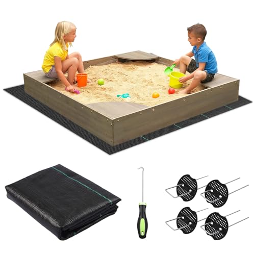 Spetsbst Unkrautvlies 2x2m, Sandkastenvlies Mit Befestigungsnagel...