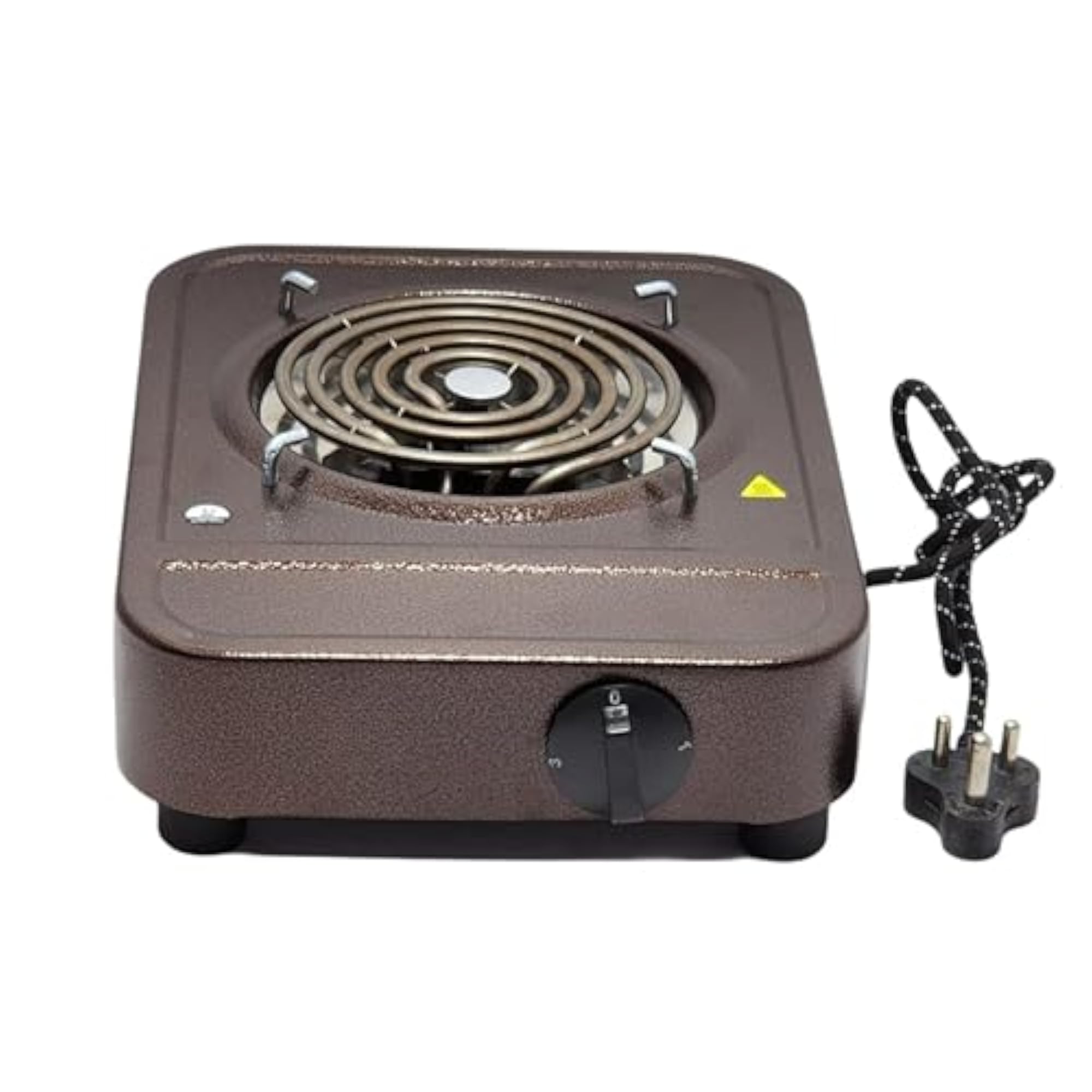 Brown 2000W Heavy-Duty Electric Cooktop Hot Plate