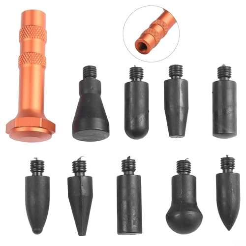 AugustknowU Kit de réparation de bosses sans peinture 9 têtes métal – vue 7