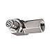90 Degree O2 Oxygen Sensor Socket Real Mini Catalytic Converter With CEL Check Engine Light Bungs，Stainless Steel