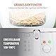 alpina Friteuse 2,5L DF-165 - Friteuse mit Fett 1800W - Einstellbare Temperatur bis 190°C - für 2 bis 3 Personen - mit Antihaftbeschichtung und Kontrollleuchte - Weiß, Weiss