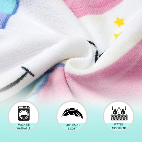 Image of NovForth Kids Beach Towel for Boys Girls, Hooded Bath Towel Wrap, Toddler Pool Towel with Hood