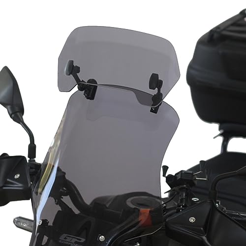 GP Kompozit Universal Windshield Extension Adjustable Clip Windscreen Spoiler Deflector Clear - Image 2