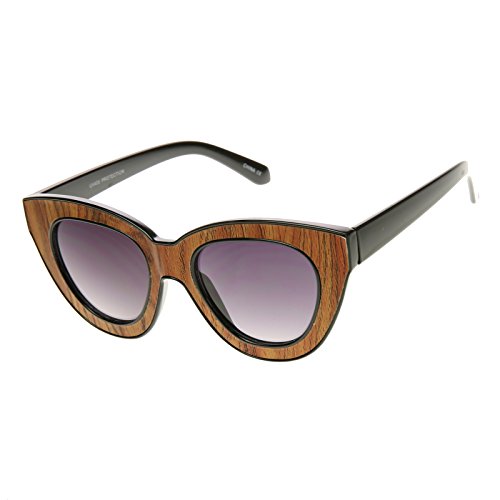 zeroUV High Fashion Block Cut Womens Cat Eye Sunglasses2