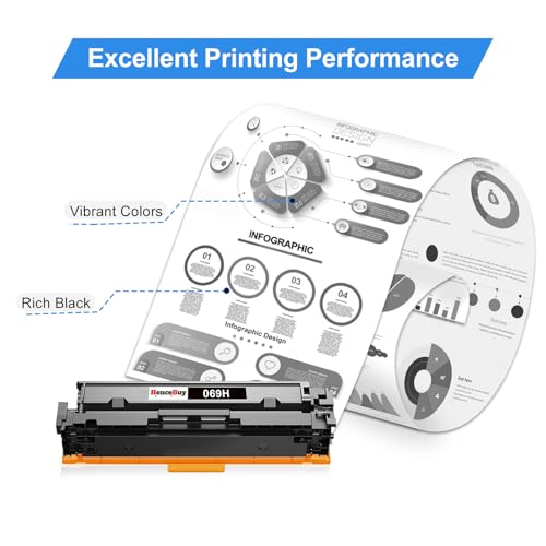 Image of 069H 069 Black Toner Cartridge 1-Pack Replacement for Canon 069H 069
