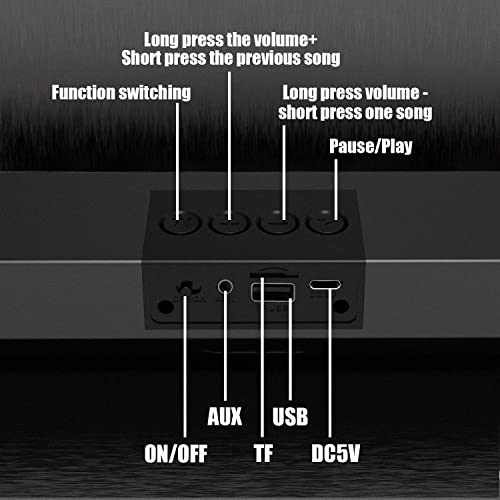 De Hileefe Computer Speakers, 12W Stereo Computer Sound Bar, Colorful Rgb Lights With Switch Button, Surround Sound Portable Computer Sound Bar Speaker For Pc, Desktop, Laptop, Monitor, Gaming #TOP5