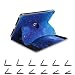 Fintie iPad 9.7 2018 2017 / iPad Air 2 / iPad Air Case - [Corner Protection] Multi-Angle Viewing 360 Degree Rotating Stand Cover w/Auto Sleep/Wake for Apple iPad 6th 5th Gen, iPad Air 1, Starry Sky