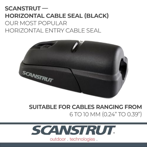 Scanstrut DS-H10-BLK Horizontal Kabeldichtung für Kabel von 6–10 mm, Schwarz