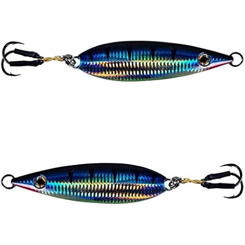 Palomar Flat Fall Jig Slow Pitch Vertical Iron Ocean Lure | MUSTAD Hooks-Owner Rings | Kevlar Assist Cord | 10 Colors-5 Weights | 6-Pack / 2-Pack Bulk Prices | Evolutionary Graphene Paint | US Owned Cover