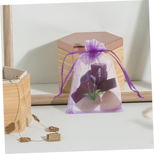 Bolsas Organza Lavanda 20 Unidades, Cierre Cordón Fácil miniatura 5