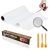 GUY DREAM Silicone Baking Mat Roll 12IN x 10.7FT – Non-Stick Food Grade Cut to Fit Mat for Baking -