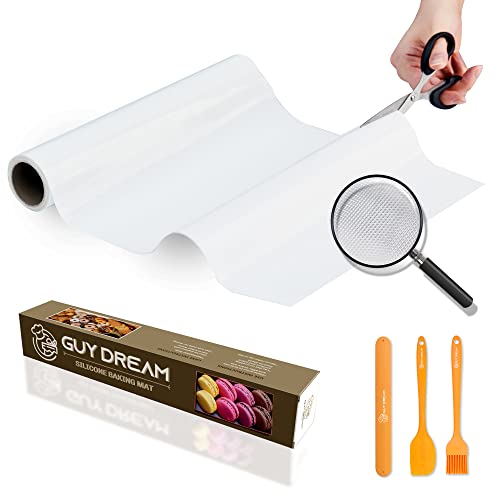Guy Dream Silicone Baking Mat Roll 12In X 10.7Ft – Non-Stick Food Grade Cut To Fit Mat For Baking - Non-Slip Silicone Pastry Mat, Heat Resistant Reusable Air Fryer Liner, Washable Oil-Proof Oven Liner #TOP2