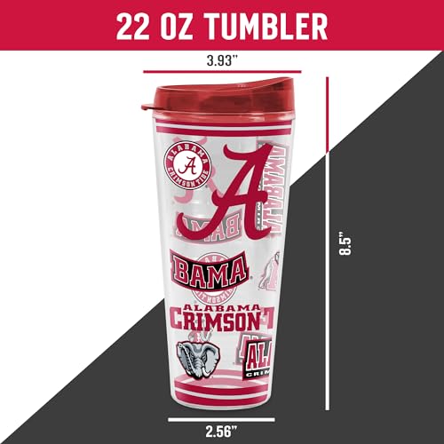 Image of Rico Industries NCAA College Double Wall Mayhem 16oz Or 20oz Tritan Tumbler W Lid