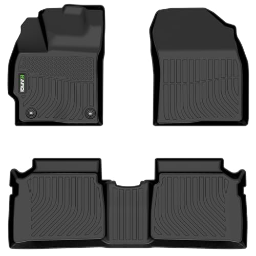 Image of HAFIDI Floor Mats for Toyota Prius 2012-2015 (Not Fit Plug-in, Hybrid,V or C Models), All Weather Protection TPE Anti-Slip Automotive Prius Floor Liners, Fits 1st & 2nd Row Accessories, Black