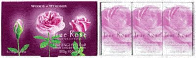True Rose by Woods of Windsor Box of 3 Fine English Soaps