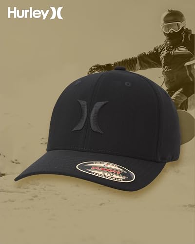 Image of Hurley Men's Caps - One & Only Flexfit Baseball Cap - Fitted Hats for Men (S-XL)
