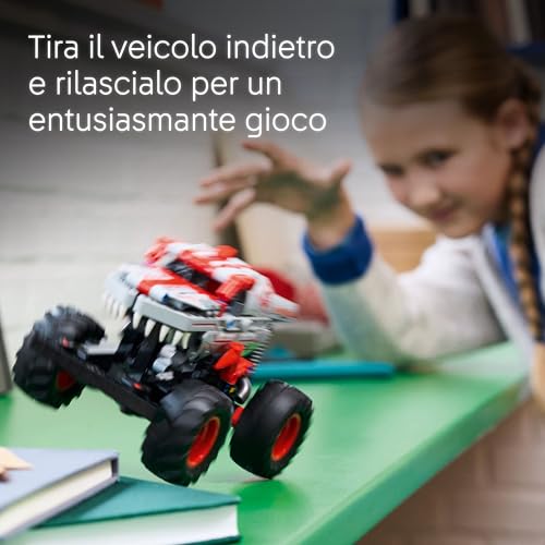 Technic Pull-Back ThunderROARus, Monster Truck Giocattolo da Costruire, Giochi per Bambini e Bambine da 7 Anni, Idea Regalo di Compleanno per i Fan dei Veicoli e delle Gare Monster Jam 42200 - Lego - Immagine 2