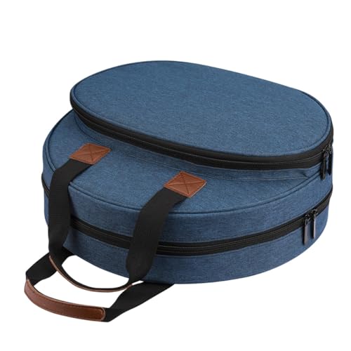 Sac de broderie NUOBESTY compartiments multiples tissu bleu - 2