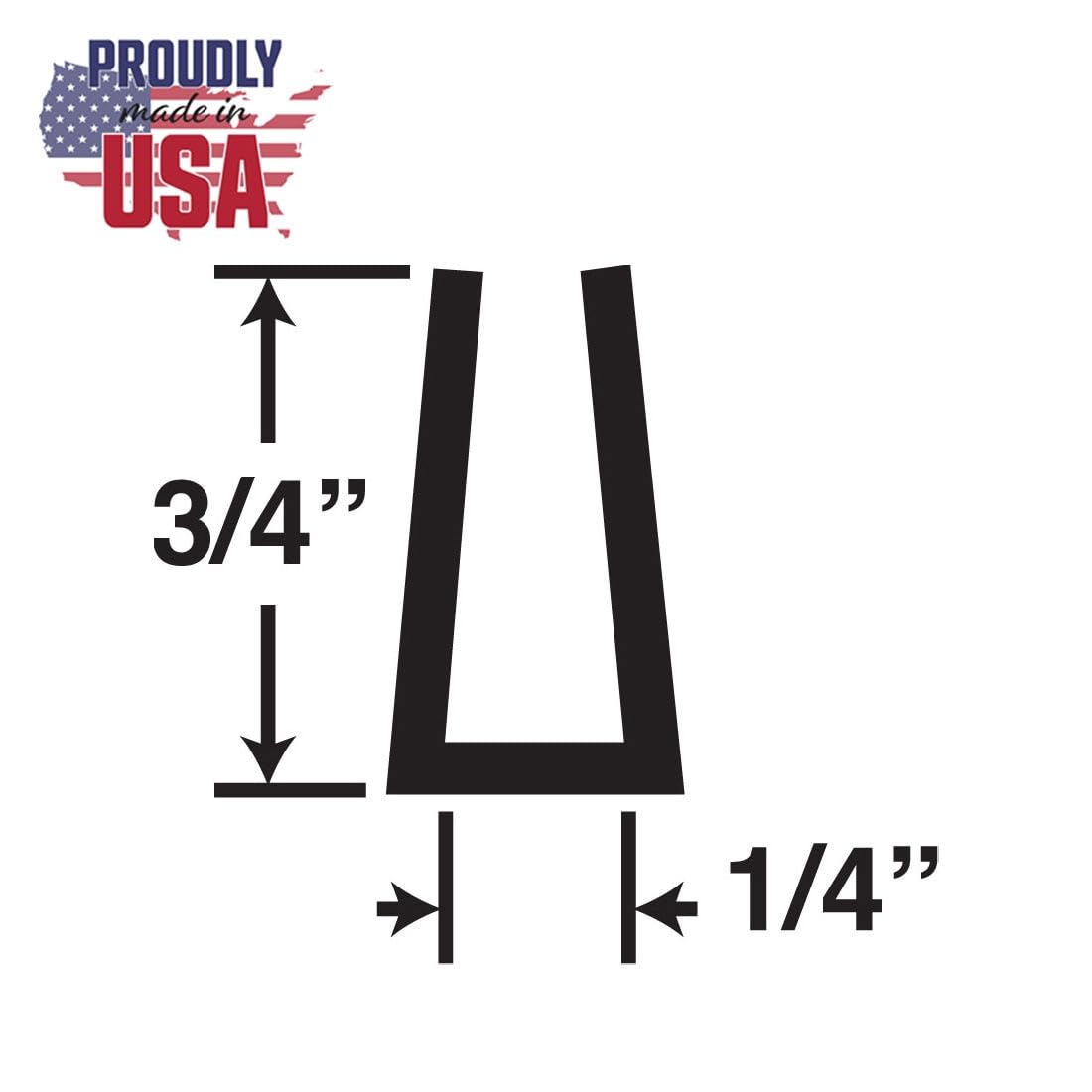 Outwater Plastics P2743 1/4'' Clear Butyrate U-Channel Clear Plastic U-Channel/C-Channel 48 Inch Lengths (Pack of 2)