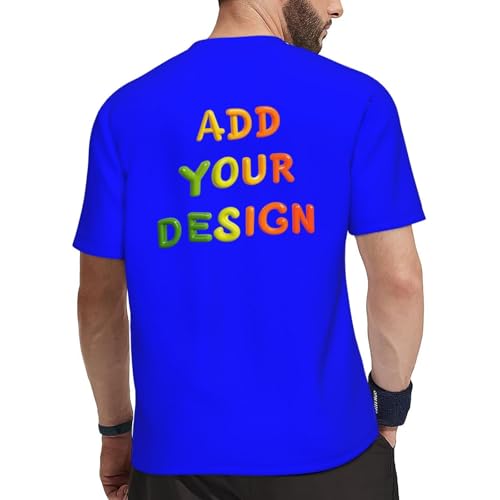Custom T Shirts 4 Sides Custom Shirt for Men Custom Tshirt with Logo Text Image3