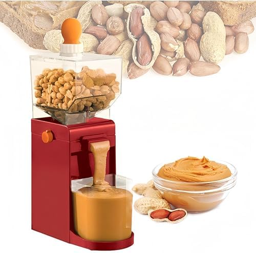 Peanut Butter Maker, Nut Butter Machine, 2025 New Electric Nut Butter Maker Machine, Electric Sesame Sauce Nut Grinder with Non-Slip Base Entry, Easy Install Easy to Use,Grinder