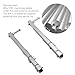 Jeanoko 2Pcs Boat Launching Wheel, Stainless Steel Transom Launching Wheel with Pins, for Inflatable Boats Dinghies Fishing Boats