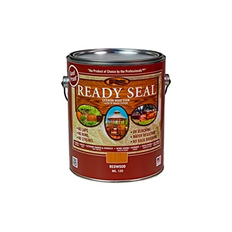 1 gal Ready Seal 120 Redwood Exterior Stain and Sealer For Wood Cover