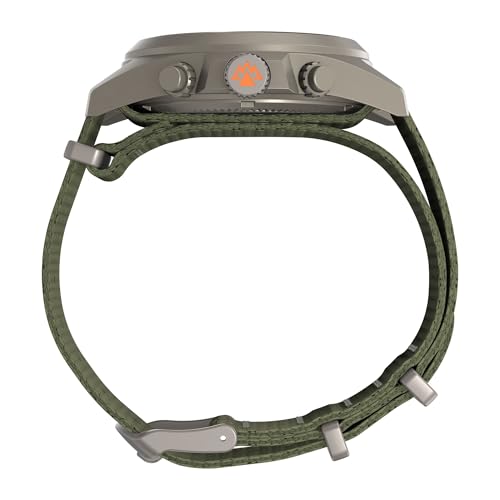 Timex Expedition North Herenhorloge, 43 mm, Groene Band Van Eco-Materiaal, Dubbellaags, Zwarte Wijzerplaat, Gunmetal Case, TW2Y30200 - Afbeelding 3