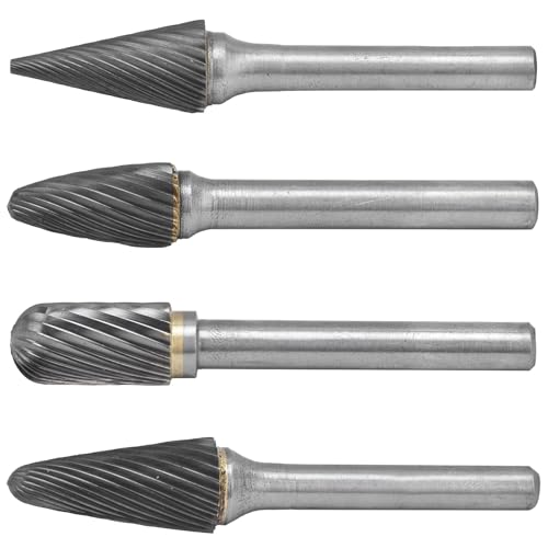 Set de 4 fresas de carburo de 12 mm miniatura 4