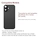 Perzework Rear Back Glass Replacement for iPhone 16 6.1-inches with Reparing Tool Kit and All Necessary Parts (Black)