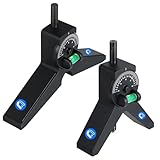 JHTii Magnetic Pipe Center Finder, Y-Shape Pipefitter Tool with Adjustable Protractor, 2-Piece Set, Black