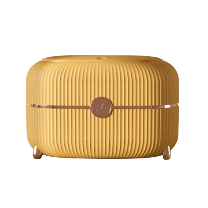 Quystetes Cubo de basura de escritorio con tapa, mini cubo de almacenamiento para mesita de noche, dormitorio, sala de estar, mesa de café, cesta de papel, color amarillo, fácil de usar, 22 x 11,5 x