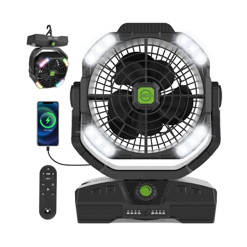 Save 50% on RUNTOP 20000mAh Camping Fan with RGB Light - Image 2
