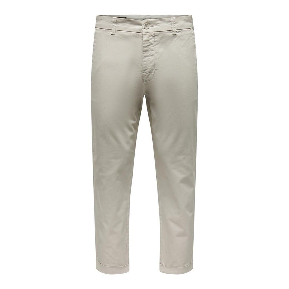 ONLY & SONS Kent Cropped 0022 Chino Pants 32 Beige