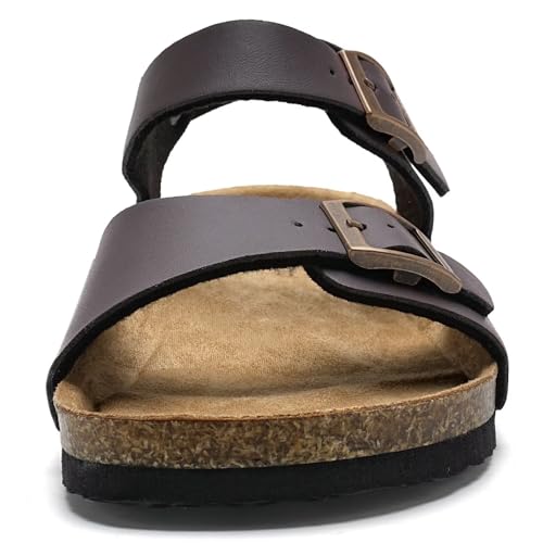 Image of Torotto Womens Sandals with Cork Footbed Open Toe Adjustable Webbing Athletic Slides Sandals for Walking | Beach | Indoor Outdoor