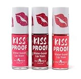 Kiss Proof Flavored Lip Stain 6 PCS - Strawberry, Cherry, Watermelon