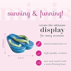 Nora Fleming Hand-Painted Mini: Flip Flops A156 Nora Fleming Hand Painted Mini Flip Flops A156